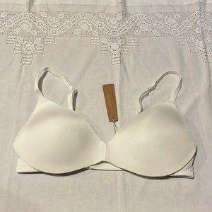 SKIMS 34c WIRELESS FORM PUSH-UP PLUNGE BRA marble